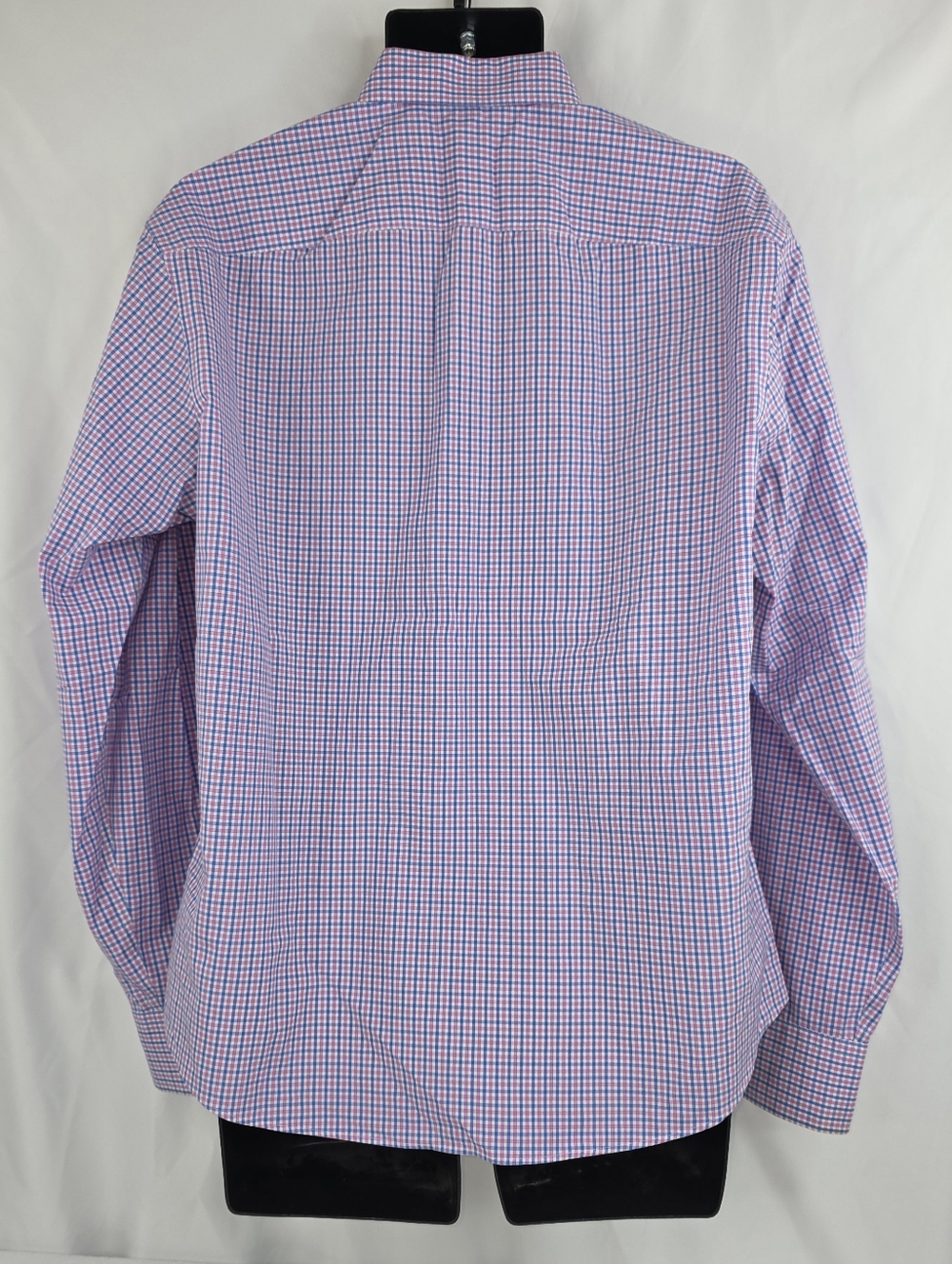 UNTUCKit Men's Checked Button Down Shirt Pink Blue Size Large CP-3567 - Picture 4 of 10